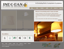 Tablet Screenshot of indodanlampshades.com